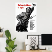 We zijn net begonnen te vechten! poster (Thuiskantoor)