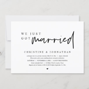 We zijn net getrouwd. kaart