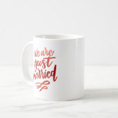 We zijn net getrouwd koffiemok (Voorkant links)