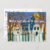 We zijn net stervende Halloween uitnodiging (Voorkant / Achterkant)