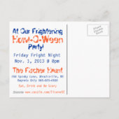 We zijn net stervende Halloween uitnodiging Briefkaart (Achterkant)