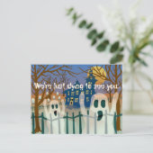 We zijn net stervende Halloween uitnodiging Briefkaart (Staand voorkant)