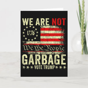 We Zijn Niet Afval Stem Trump 2025 Amerikaanse Vla Kaart