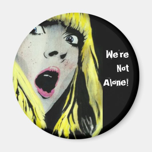 "We zijn niet alleen!" Magneet (Voorkant)