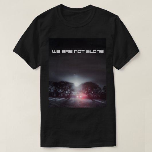 We zijn niet alleen UFO-illustraties T-shirt (Design voorkant)