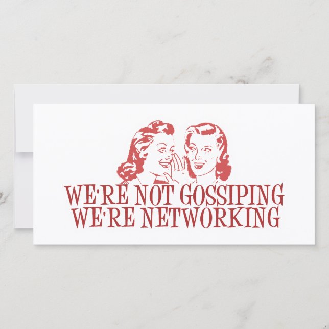 We zijn niet bezig met netwerken (Voorkant)