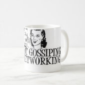 We zijn niet bezig met netwerken. koffiemok (Voorkant rechts)