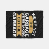 We zijn niet de garage die de garage uitschakelde fleece deken (Voorkant (Horizontaal))