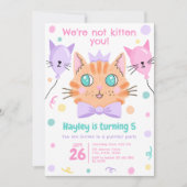 We zijn niet kitten je Schattigee kitty cat verjaa Kaart (Voorkant)