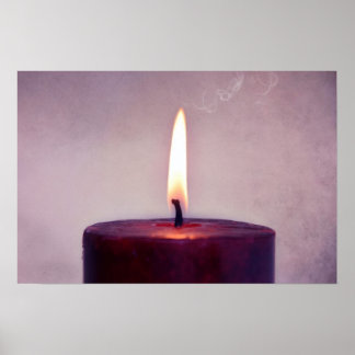 ~We zijn niet meer dan kaarsen die in de wind bran Poster