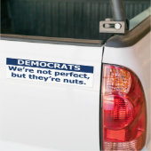 We zijn niet perfect, maar ze zijn gek. bumper bumpersticker (Op Truck)