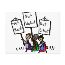 We zijn niet racistisch, gewelddadig of stil!