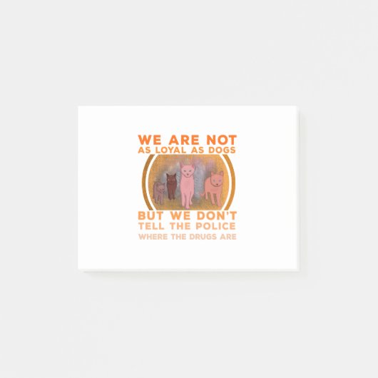 We zijn niet zo mooi als honden post-it® notes (Voorkant)