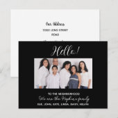 We zijn nieuw in de buurt" Fotoaankondiging Briefkaart (Voorkant / Achterkant)