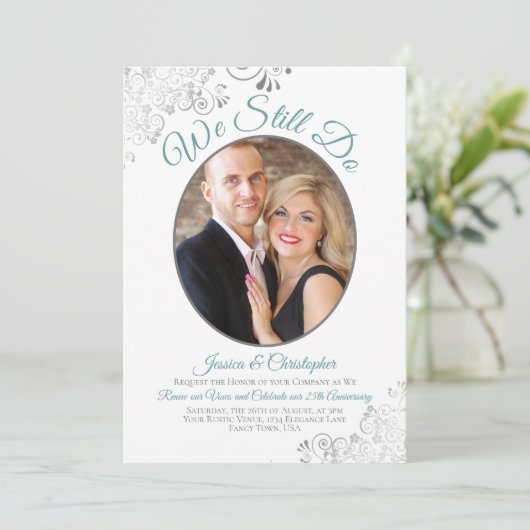 We zijn nog steeds Blauwgroen van White Wedding Vo Kaart (Staand voorkant)