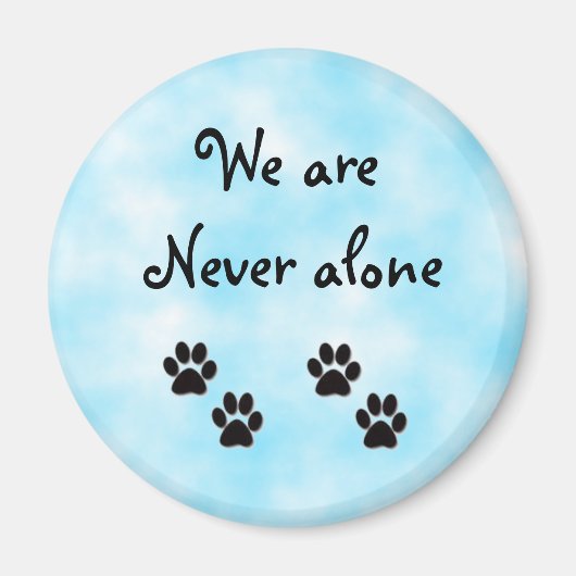 We zijn nooit alleen-magneet magneet (Voorkant)