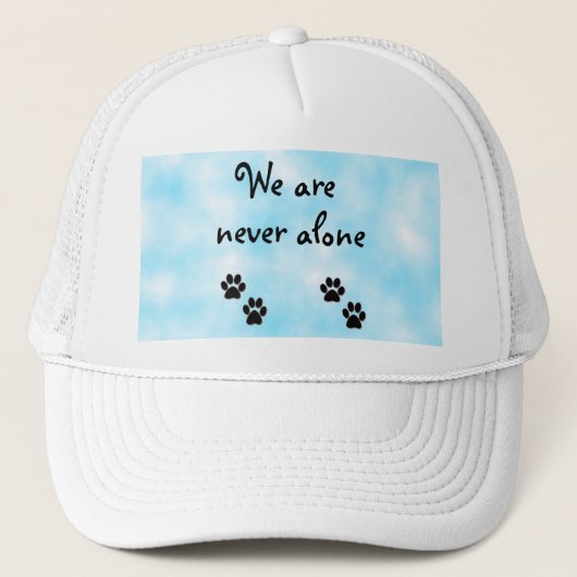 We zijn nooit alleen-pet trucker pet (Voorkant)