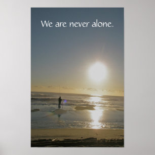We zijn nooit alleen. Poster