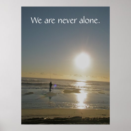 We zijn nooit alleen. Poster (Voorkant)