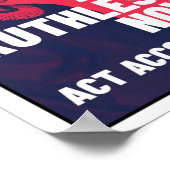 We zijn nu meedogenloos - we handelen dienovereenk poster (Hoek)