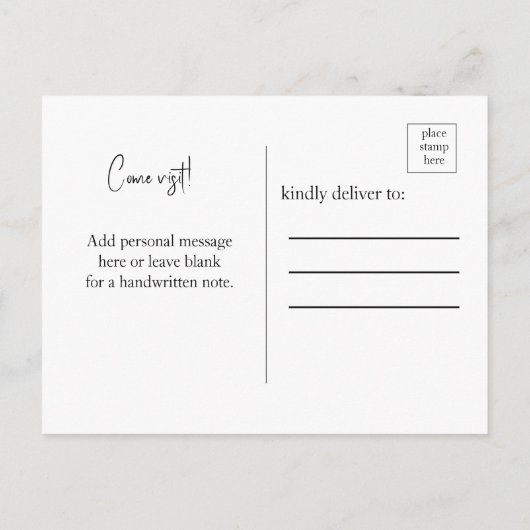 we zijn nu verhuisd , nieuwe adreshondenaankondigi briefkaart (Achterkant)