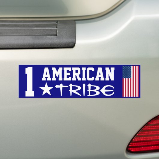 We zijn ONE American Tribe Bumpersticker (Op auto)