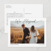 We zijn ontsnapt aan de aankondiging van een verra briefkaart (Voorkant / Achterkant)