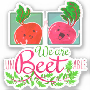 We zijn onverteerbaar - Punny Garden Sticker