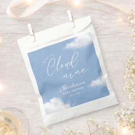 We zijn op Cloud 9 Baby shower Blue Bedankzakje