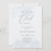 We zijn op Cloud 9 Baby shower Boy Kaart (Voorkant)