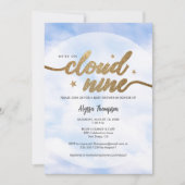 We zijn op Cloud 9 Baby shower genderneutraal Kaart (Voorkant)