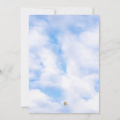 We zijn op Cloud 9 Baby shower genderneutraal Kaart (Achterkant)