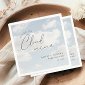We zijn op Cloud 9 Baby Shower Servet