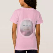 We zijn op Cloud 9 Big Sister Pink Girly Baby show T-shirt (Achterkant)