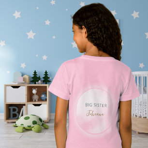 We zijn op Cloud 9 Big Sister Pink Girly Baby show T-shirt