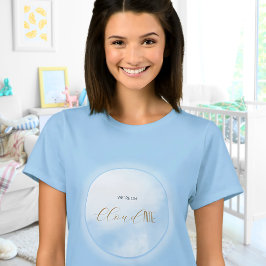 We zijn op Cloud 9 Blauwe Moeder word Baby Shower T-shirt