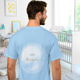 We zijn op Cloud 9 Blauwe Vader wordende Baby Borr T-shirt