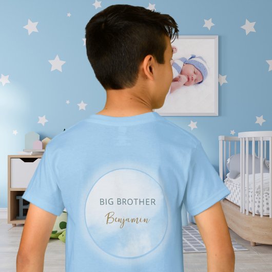 We zijn op Cloud 9 Blue Big Brother Schattige Baby T-shirt