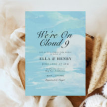 We zijn op Cloud 9 Blue Sky Couples Baby shower