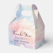 We zijn op Cloud 9 Dreamy Clouds Baby shower Bedankdoosjes (Voorkant Zijde)