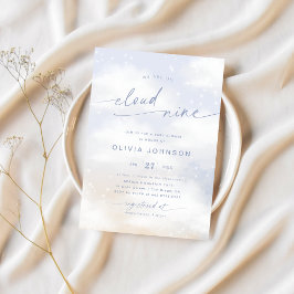 We zijn op Cloud 9 Dreamy Clouds Baby shower Kaart