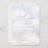 We zijn op Cloud 9 Dreamy Clouds Baby shower Kaart (Voorkant)