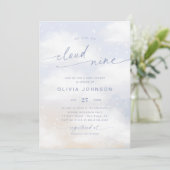 We zijn op Cloud 9 Dreamy Clouds Baby shower Kaart (Staand voorkant)