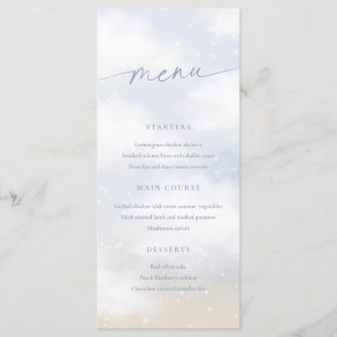 We zijn op Cloud 9 Dreamy Clouds Menu Kaart
