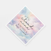 We zijn op Cloud 9 Dreamy Pastel Baby shower Servet (Hoek)