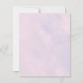 We zijn op Cloud 9 Dreamy Pink Baby shower Invite (Achterkant)