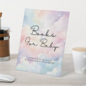 We zijn op Cloud 9 First Books Baby shower Reclamebord Met Voetstuk (Insitu)