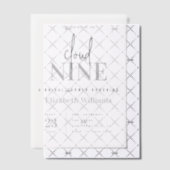 We zijn op Cloud 9 Modern Vrijgezellenfeest Party Vellum Uitnodigingen (Offset (Uitnodiging))