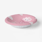 We zijn op cloud negen schattig lachende wolk roze papieren kommen (Gebogen)
