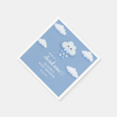 We zijn op cloud negen schattige pluizige cloud Bo Servet (Hoek)